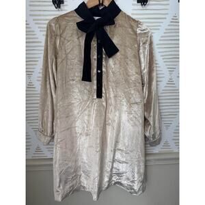 Señorita Lemoniez Girls Size 12 Sparkle Bow Tie Velvet Dress